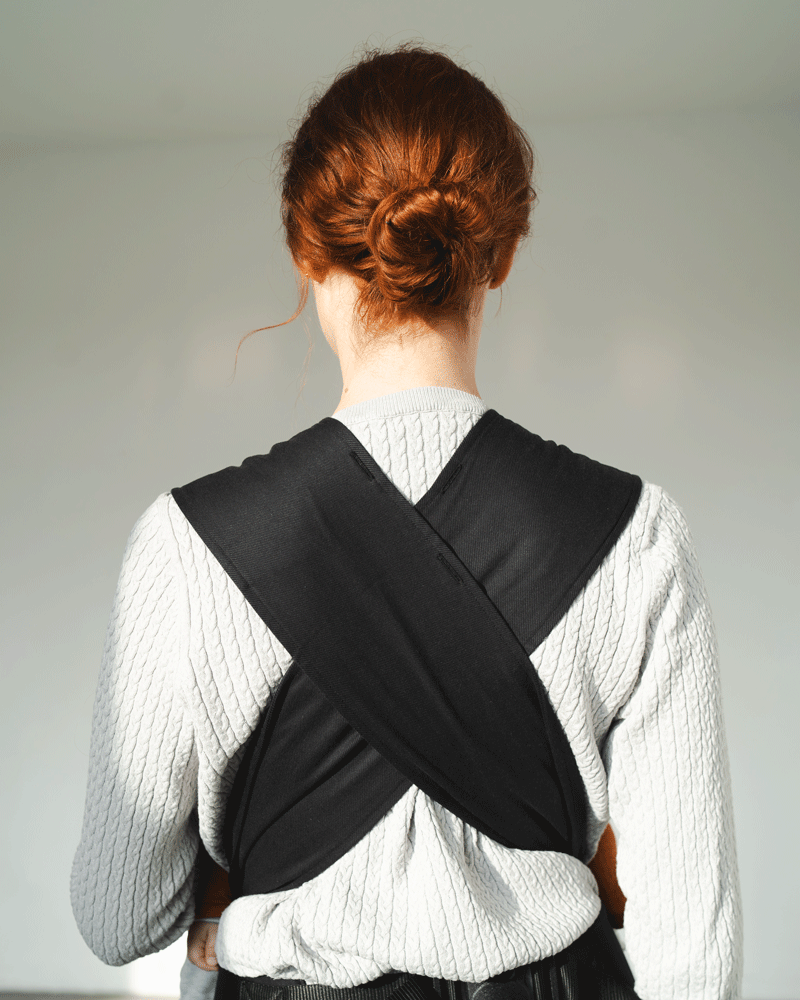 Qookie Evo - Half Buckle Babytrage - Black