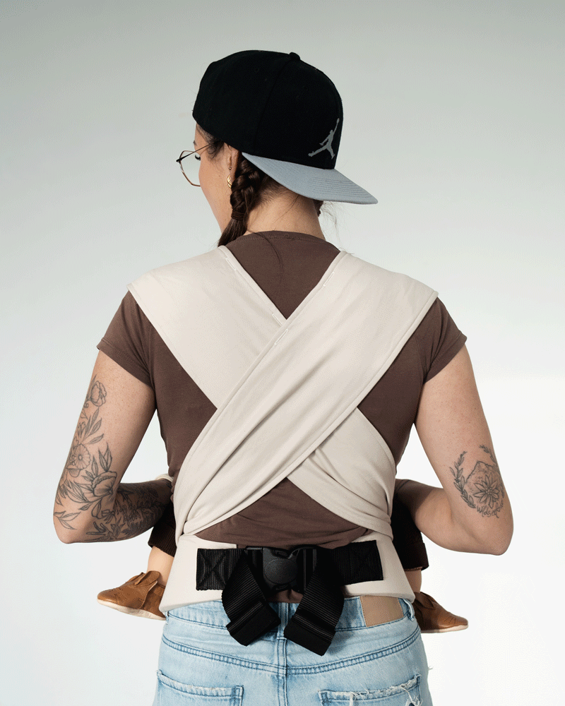 Qookie Evo - Half Buckle Babytrage - Creme