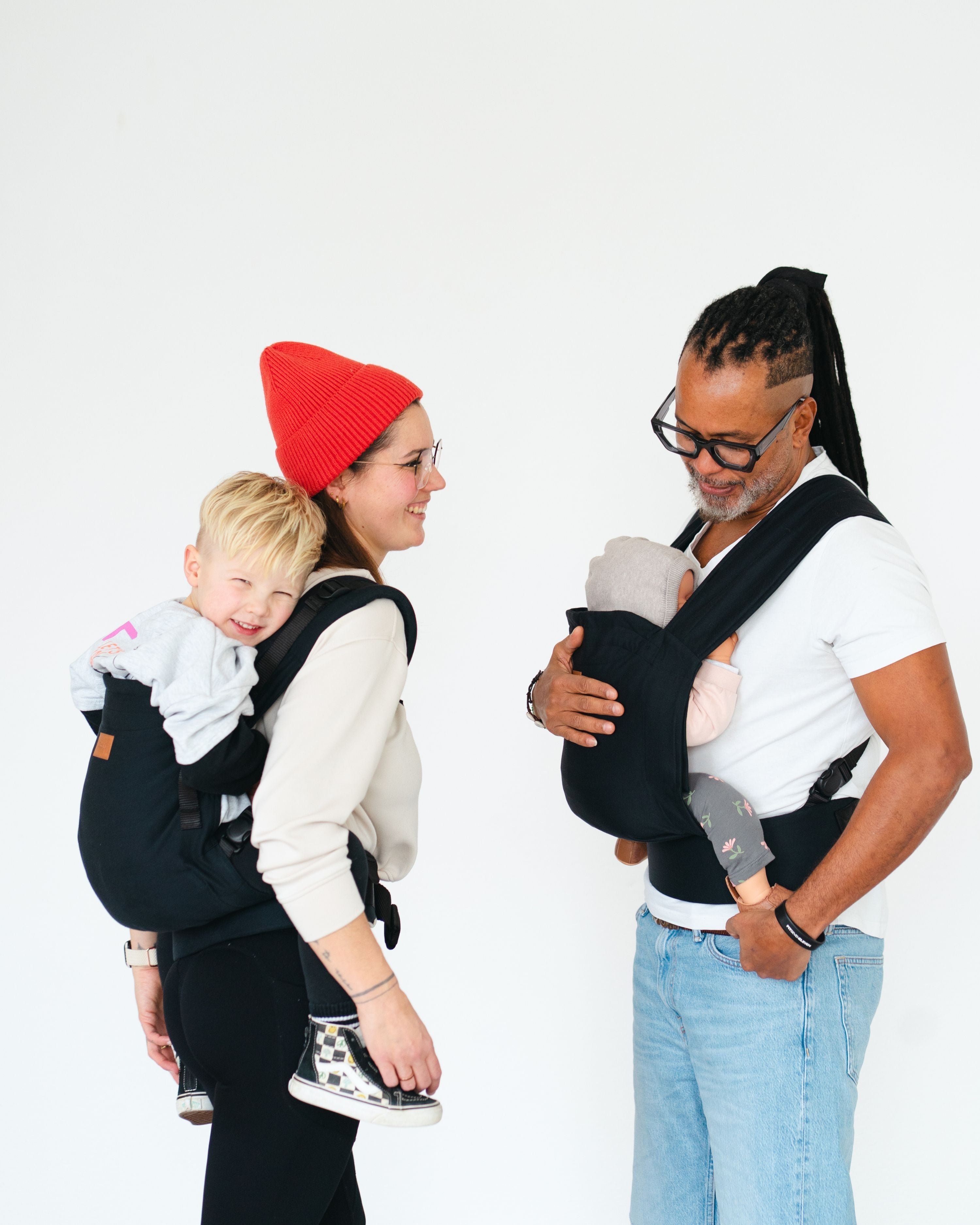 Qookie Vario - Full Buckle Babytrage - Black