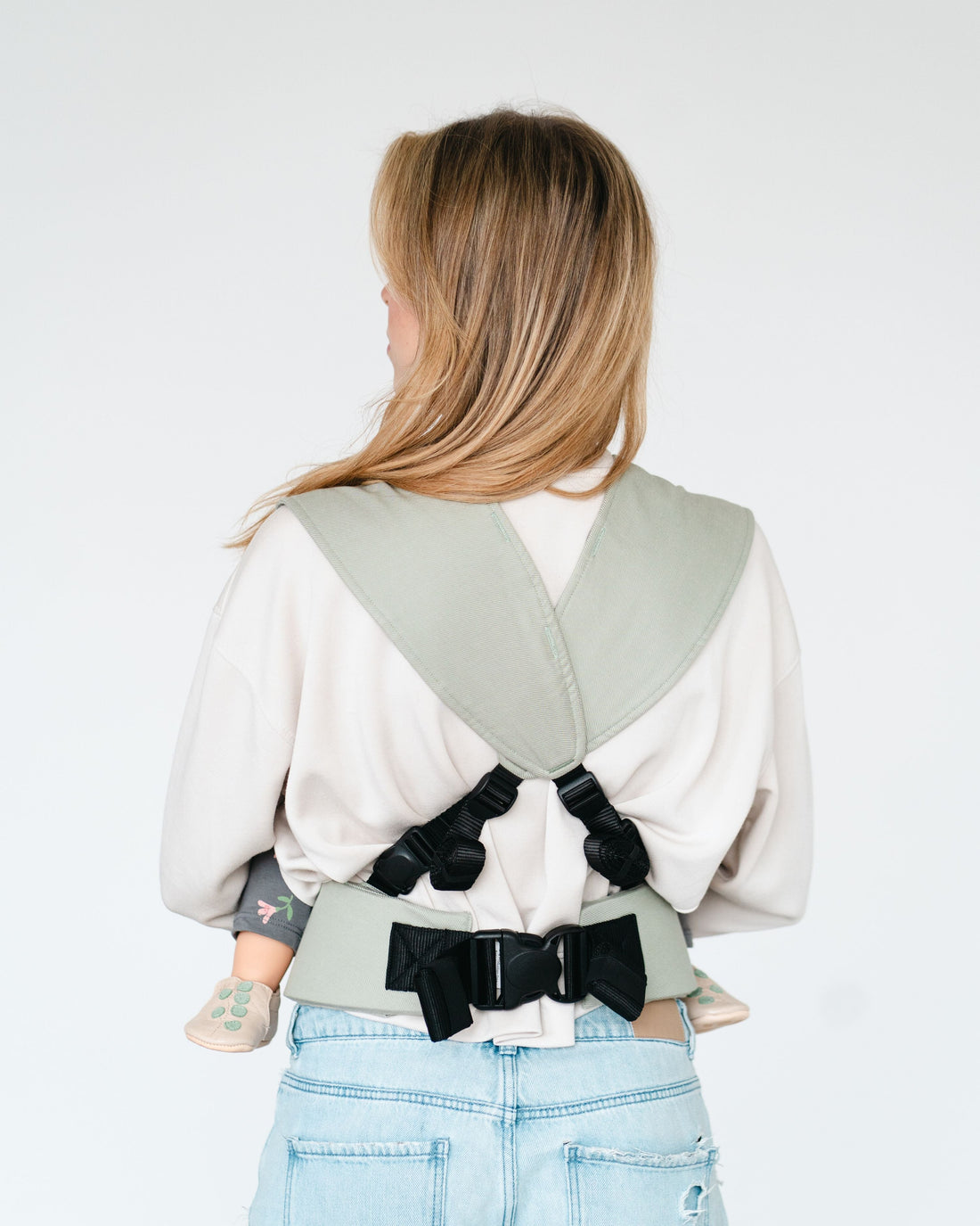 Qookie Vario - Full Buckle Babytrage - Salvia