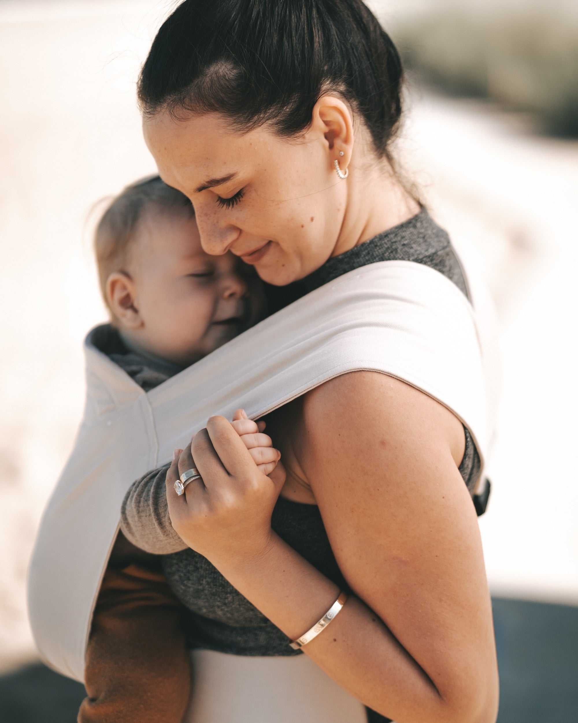 Qookie Vario - Full Buckle Babytrage - Leo Grey