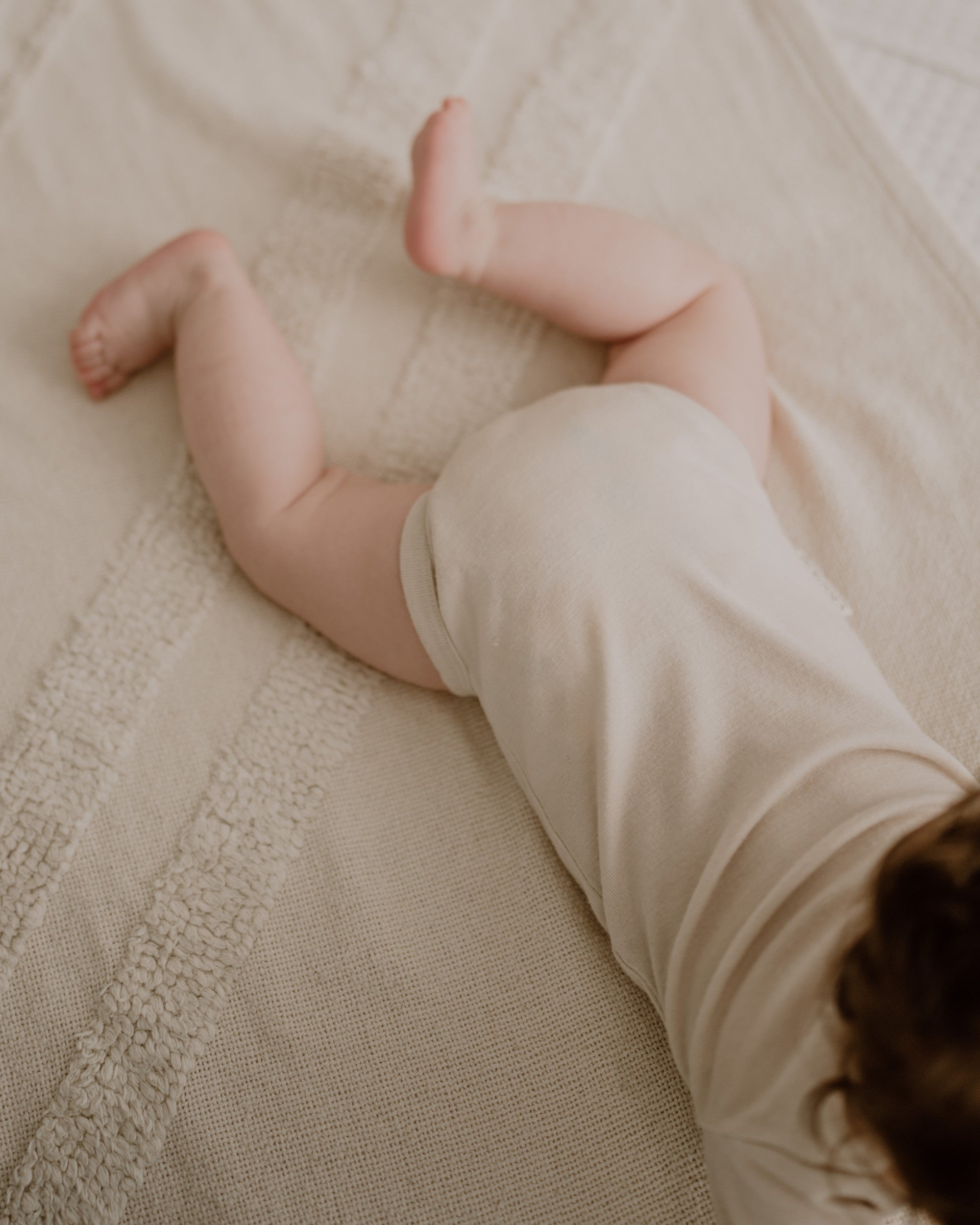 Wolle Seide Body - Beige