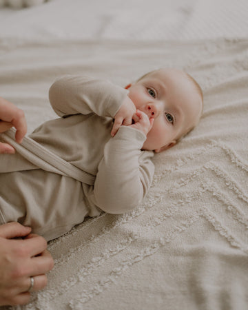 Wolle Seide Wickelbody - Clay