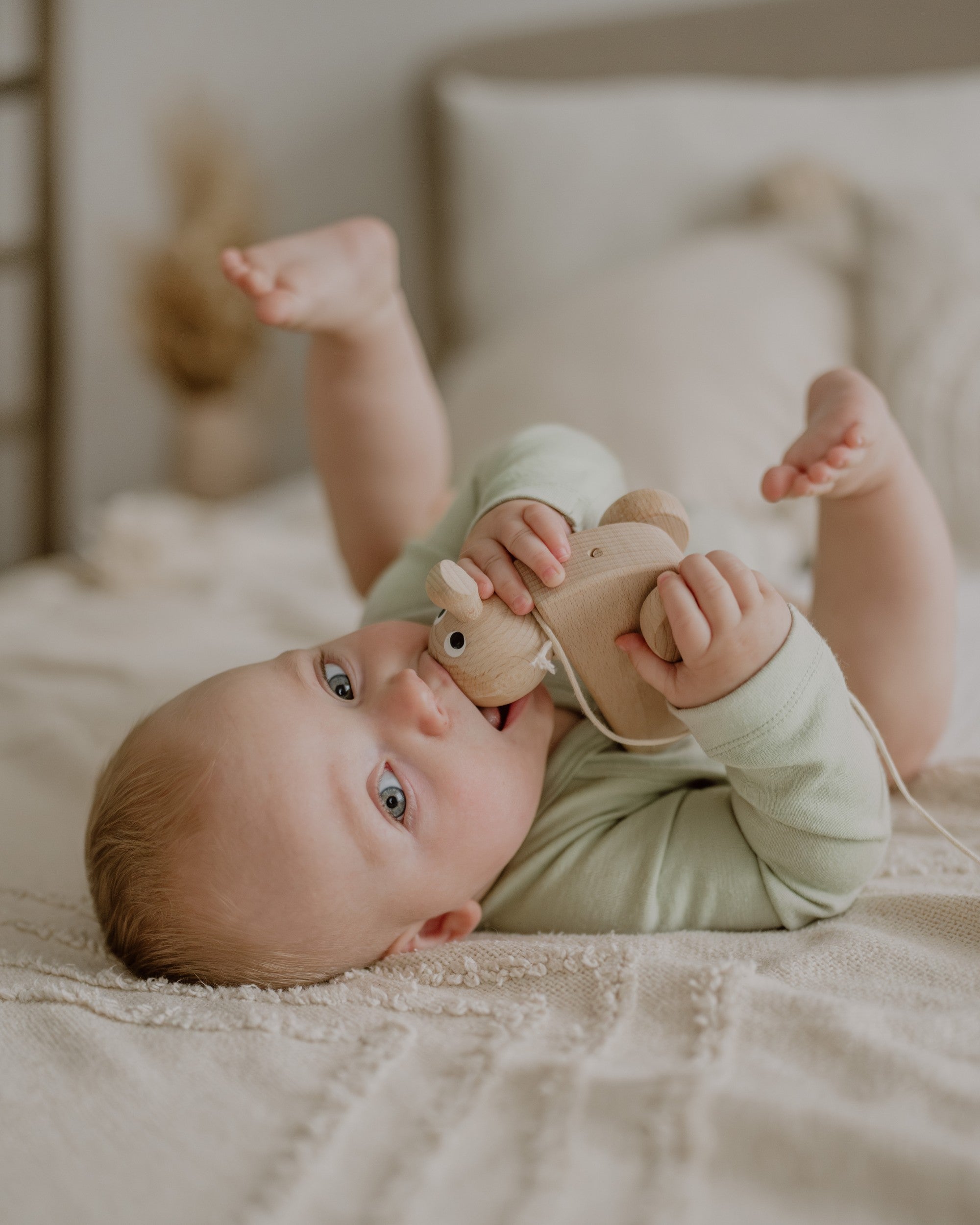 Wolle Seide Wickelbody - Salvia