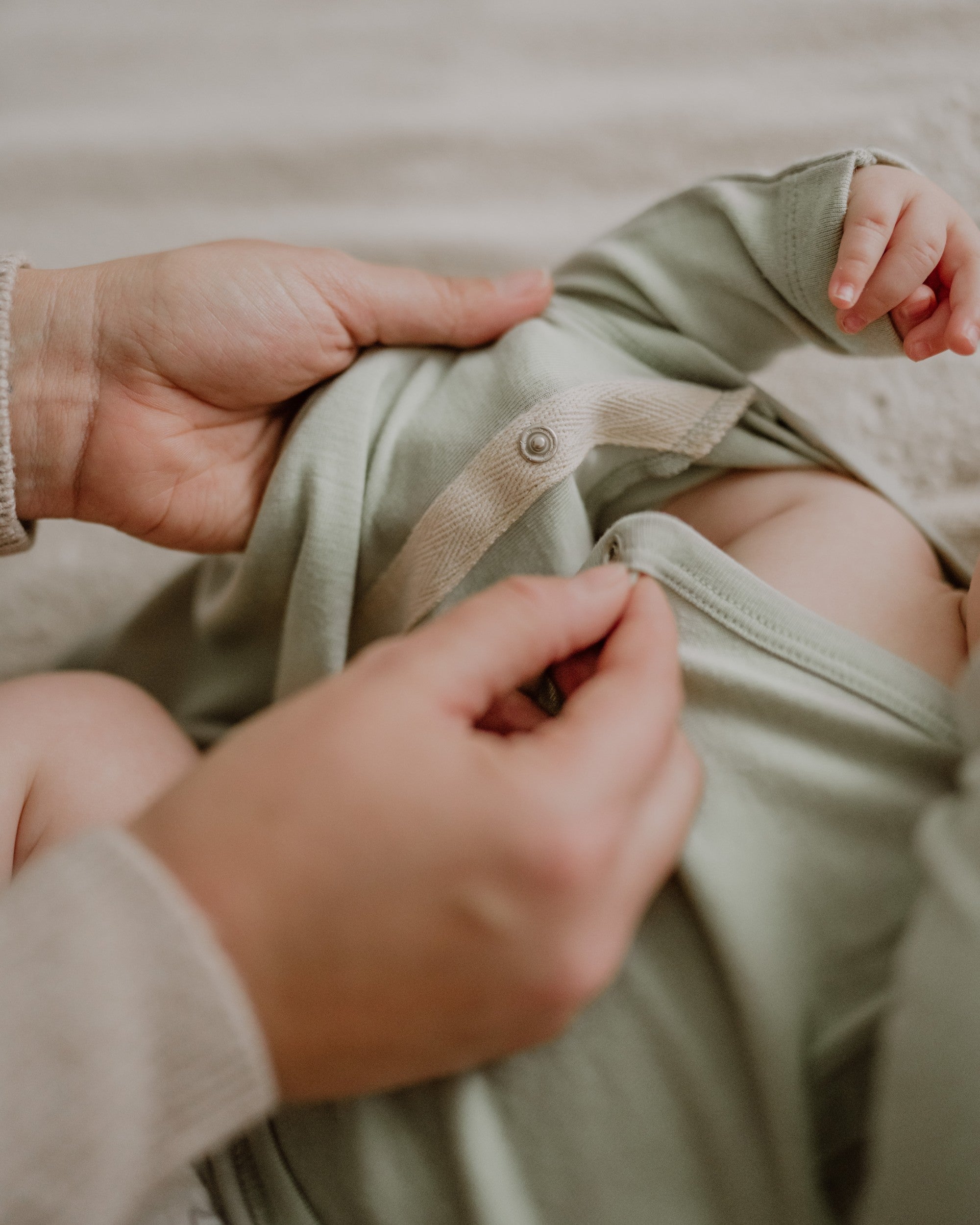 Wolle Seide Wickelbody - Salvia