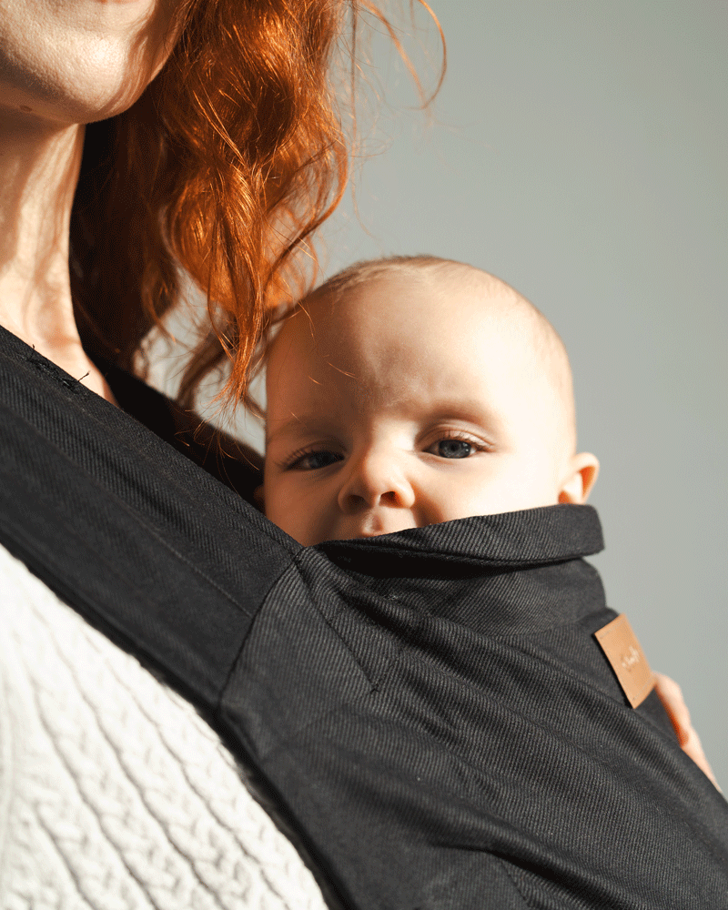 Qookie Vario - Full Buckle Babytrage - Black