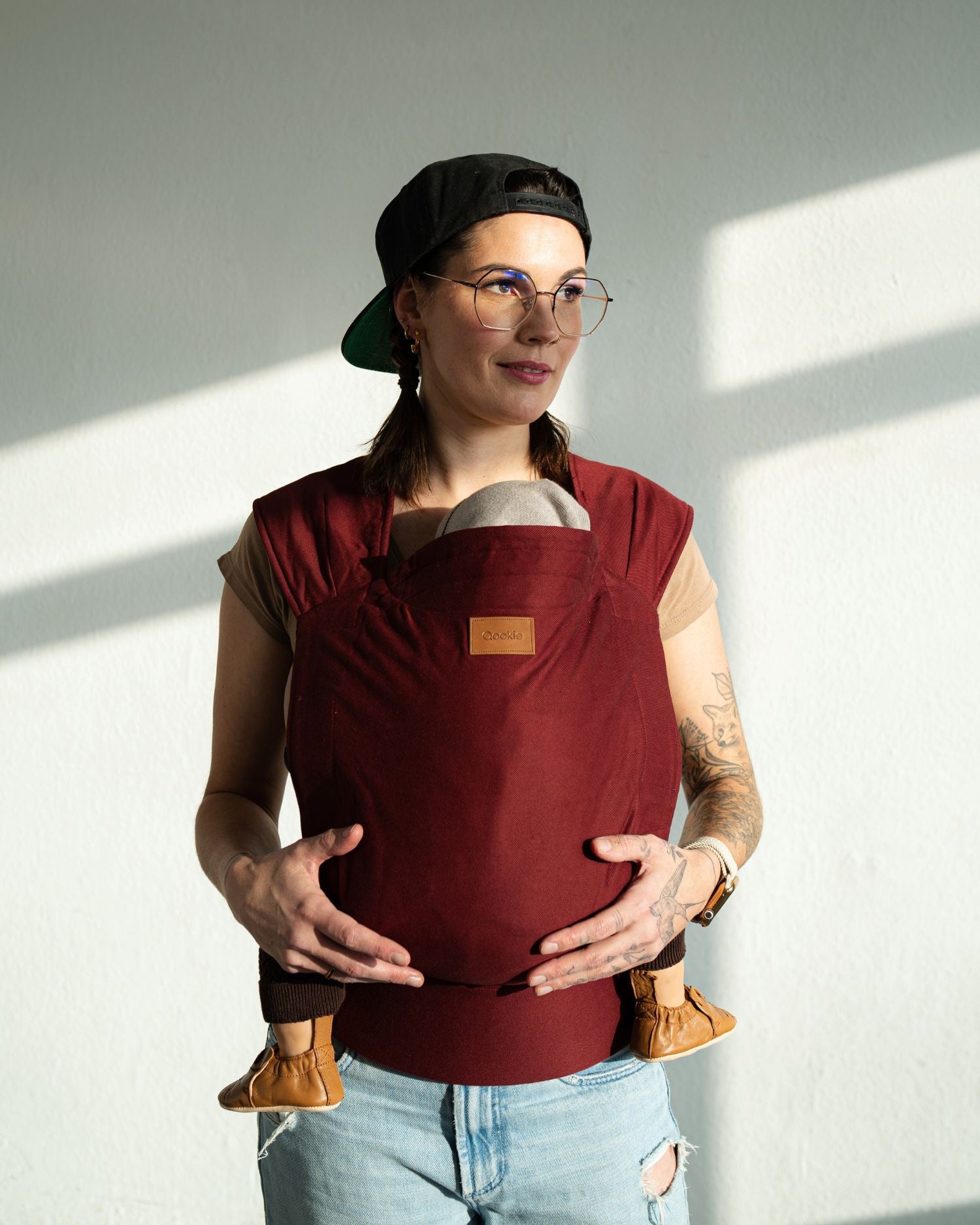 Qookie Vario - Full Buckle Babytrage - Ruby